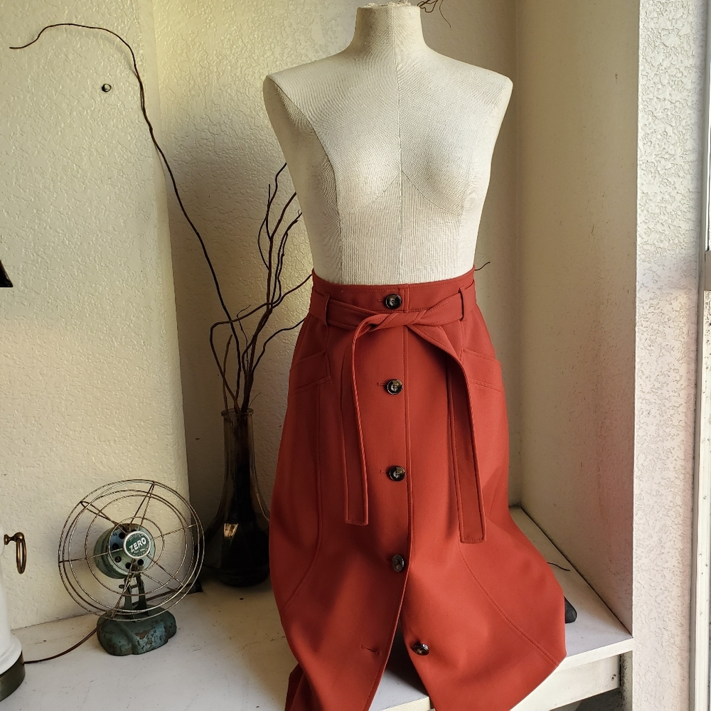 Karen Millen Button Front Skirt